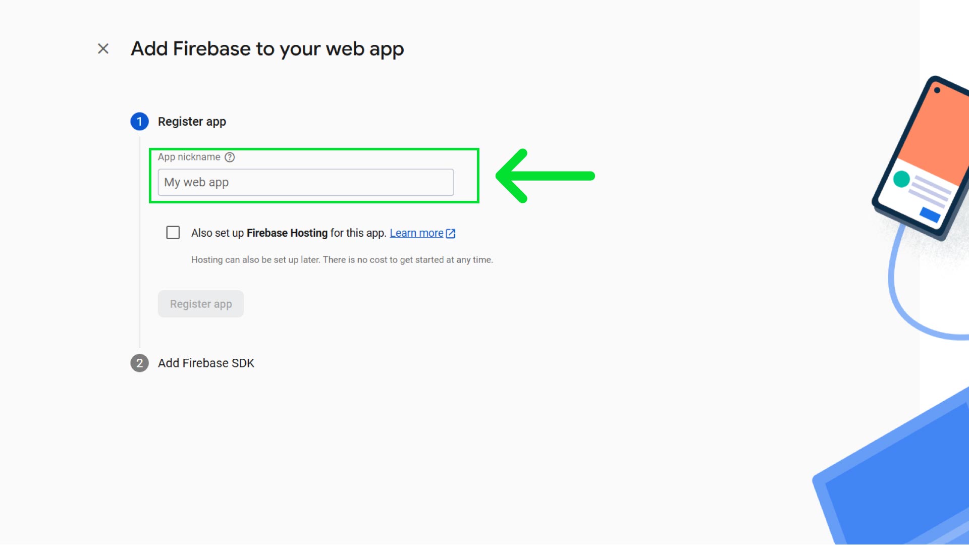 Firebase Register App