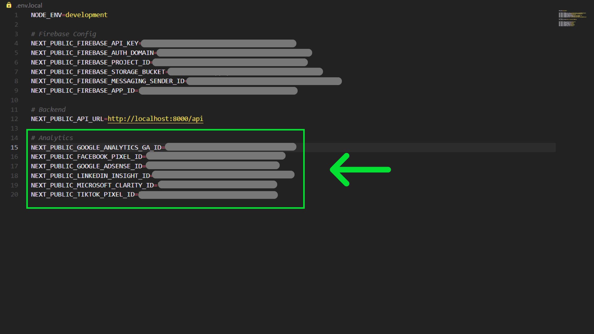 Analytics Environment Setup